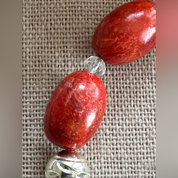 26 inch Coral and sponge bead necklace NWOT - Picture 9 of 16